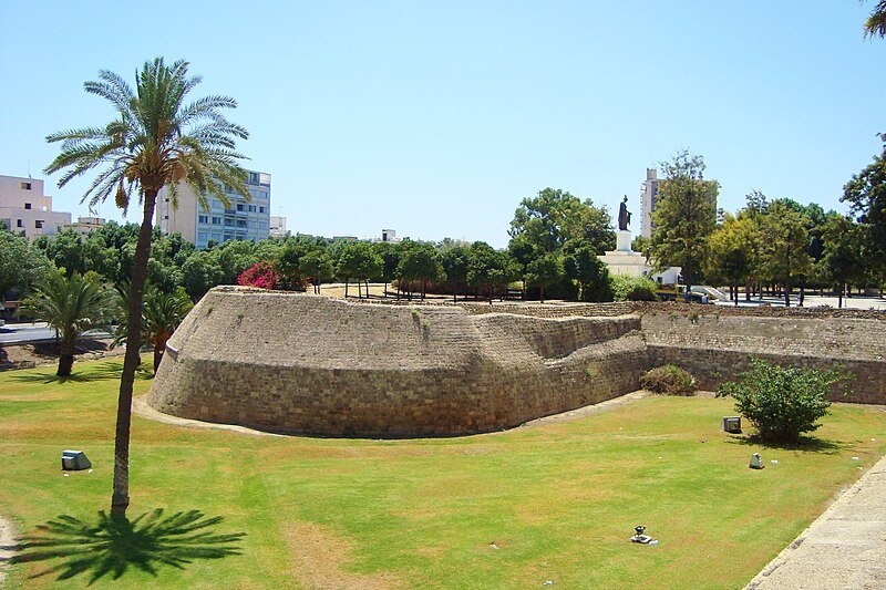 Nicosia city Venitian historic ancient walls and gardens Republic of Cyprus Copy