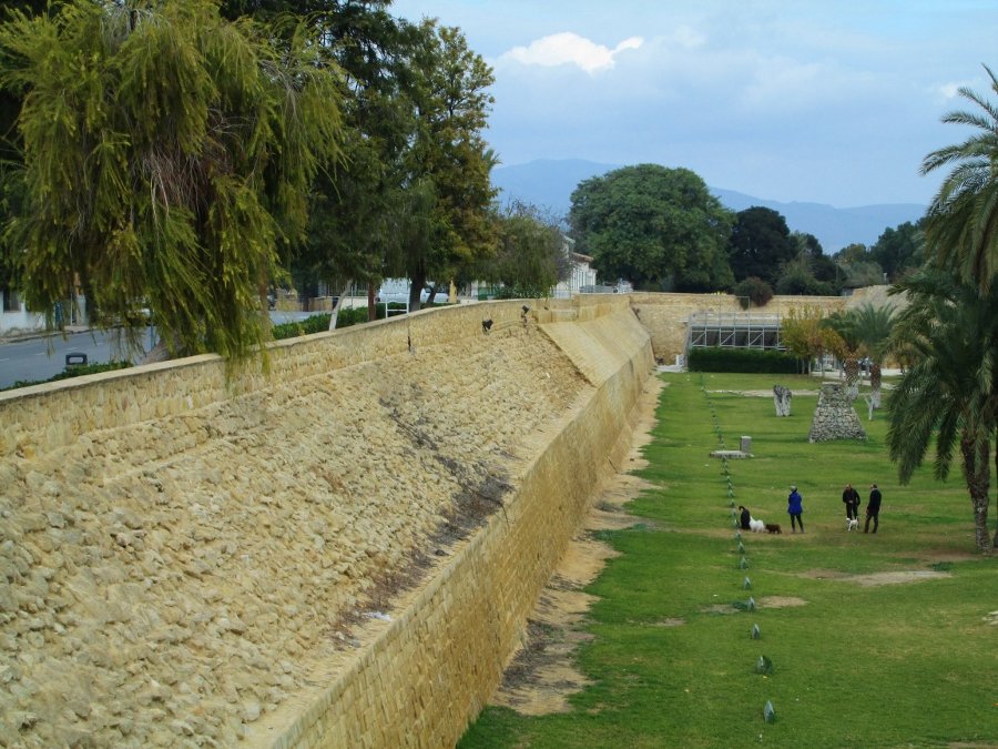 Venetian walls and green parks Nicosia Republic of Cyprus Kypros Copy
